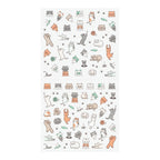 Midori Planner Sticker Ruled Line Cat