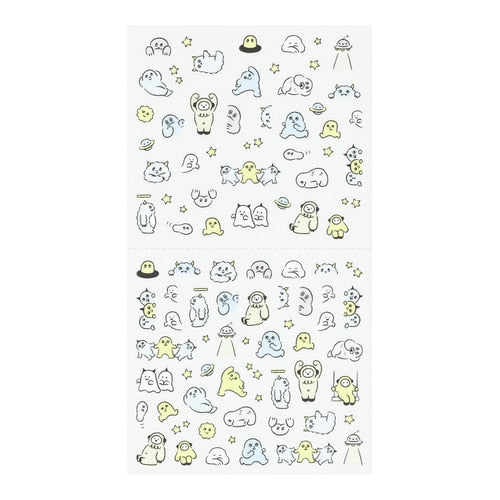 Midori Planner Sticker Ruled Line Monster