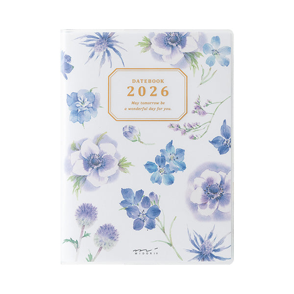 Midori Pocket Diary <A6> Country Time Flower 2026