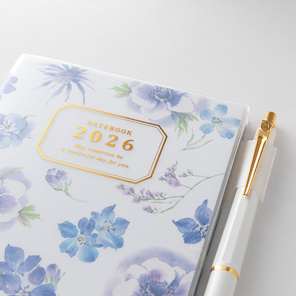 Midori Pocket Diary <A6> Country Time Flower 2026