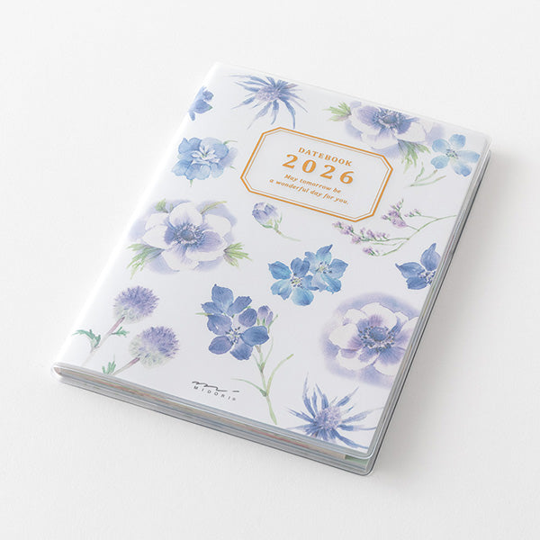 Midori Pocket Diary <A6> Country Time Flower 2026