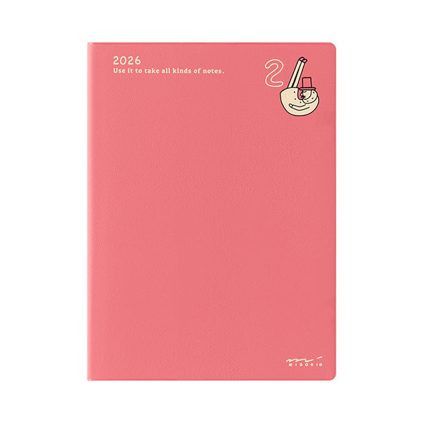 Midori Pocket Diary <A6> Monthly Ojisan 2026