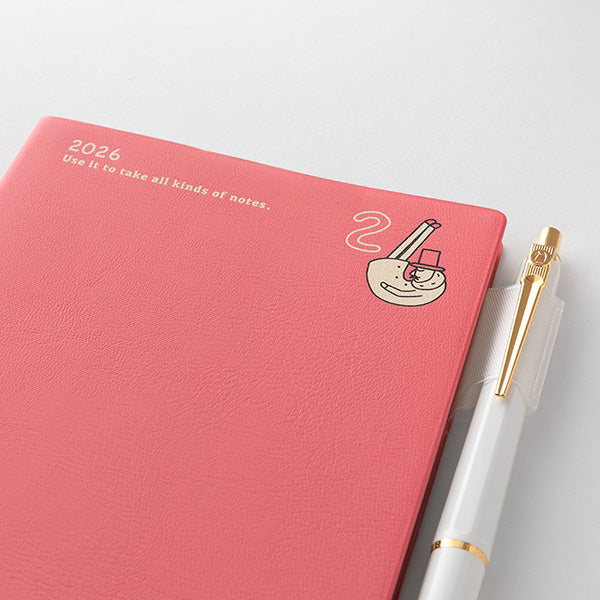 Midori Pocket Diary <A6> Monthly Ojisan 2026