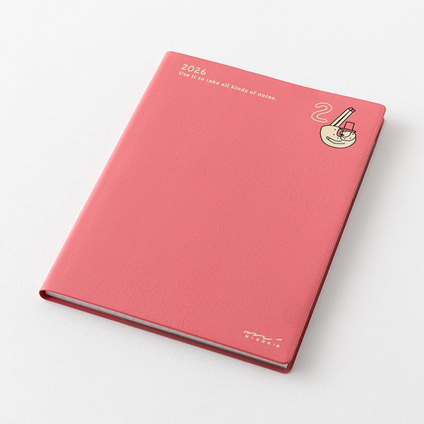 Midori Pocket Diary <A6> Monthly Ojisan 2026