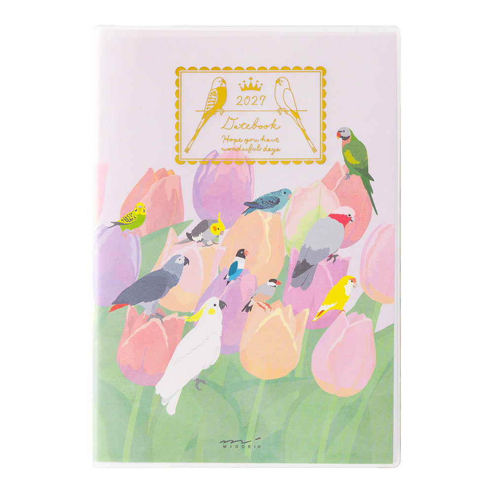 Midori Pocket Diary B6 Bird 2027
