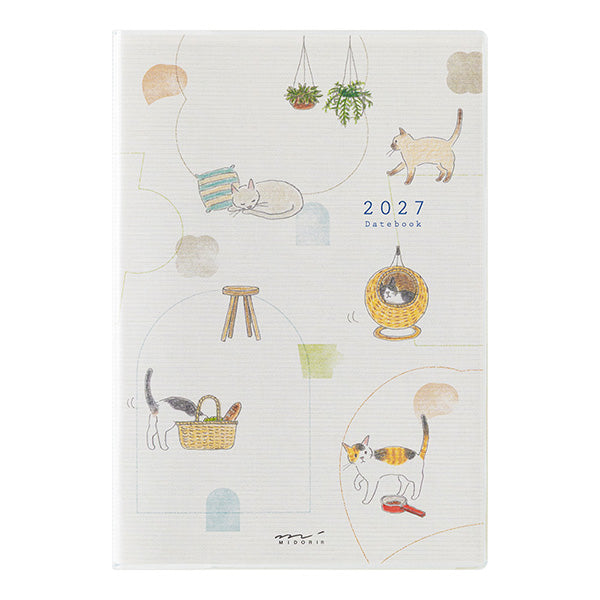 Midori Pocket Diary B6 Cat 2027