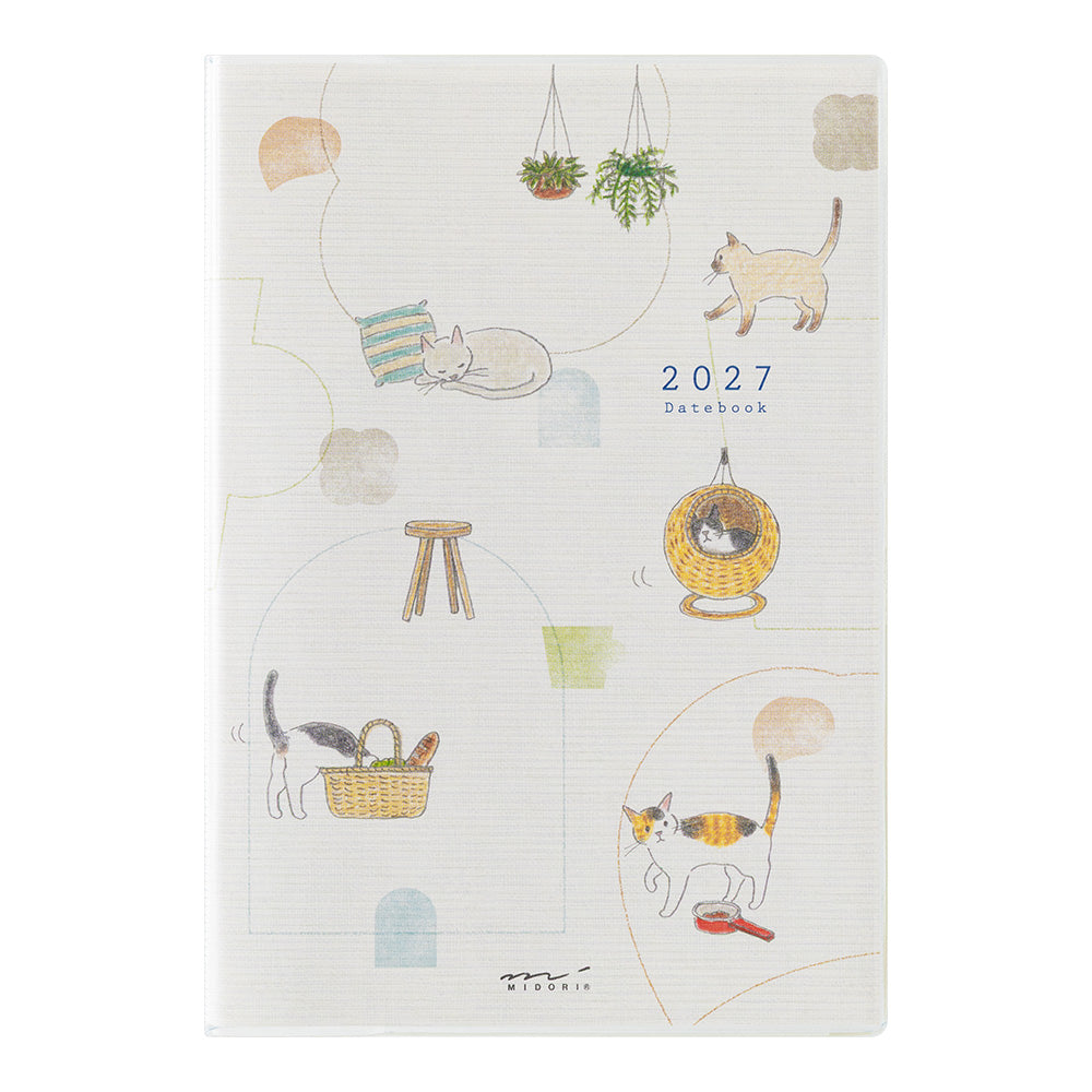 Midori Pocket Diary B6 Cat 2027