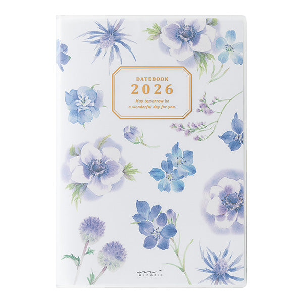 Midori Pocket Diary <B6> Country Time Flower 2026