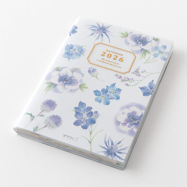 Midori Pocket Diary <B6> Country Time Flower 2026