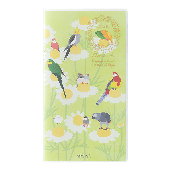 Midori Pocket Diary B6 Slim Bird 2026
