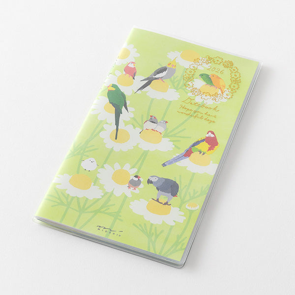 Midori Pocket Diary B6 Slim Bird 2026