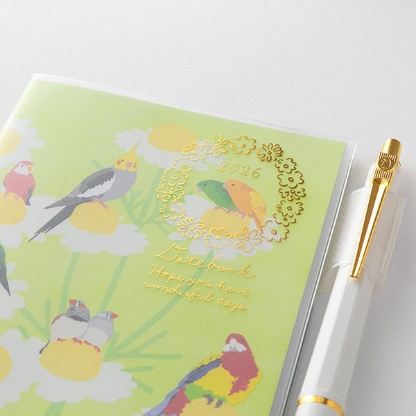 Midori Pocket Diary B6 Slim Bird 2026