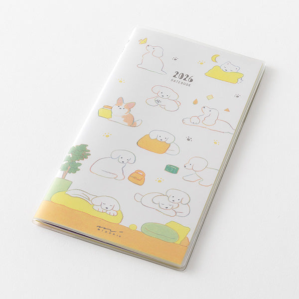Midori Pocket Diary B6 Slim Dog 2026