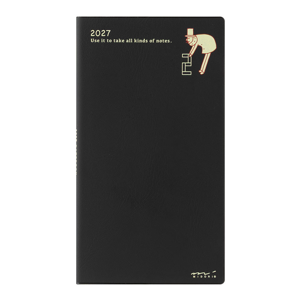 Midori Pocket Diary B6 Slim Ojisan 2027