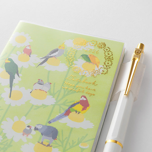 Midori Pocket Diary <Mini> Bird 2026