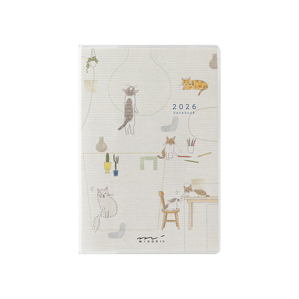 Midori Pocket Diary <Mini> Cat 2026