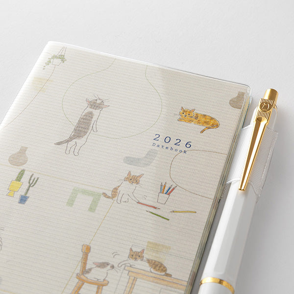 Midori Pocket Diary <Mini> Cat 2026