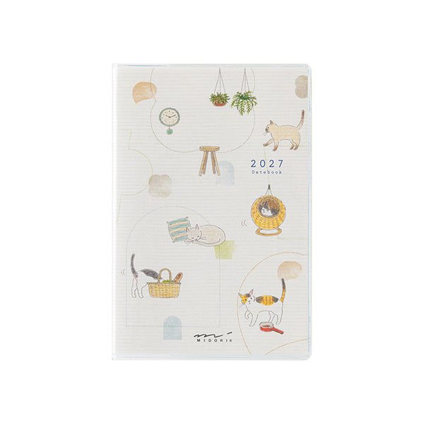 Midori Pocket Diary Mini Cat 2027