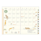 Midori Pocket Diary Mini Cat 2027