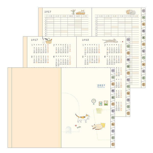 Midori Pocket Diary Mini Cat 2027