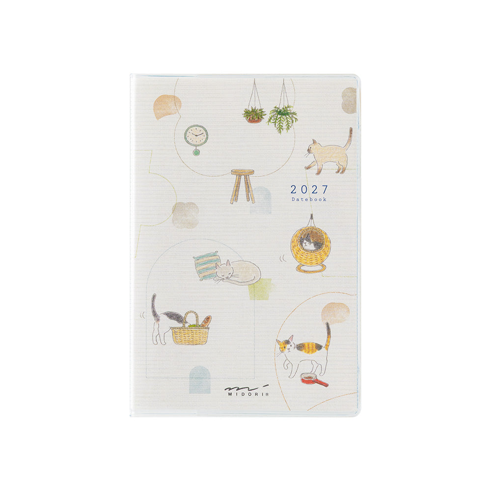 Midori Pocket Diary Mini Cat 2027