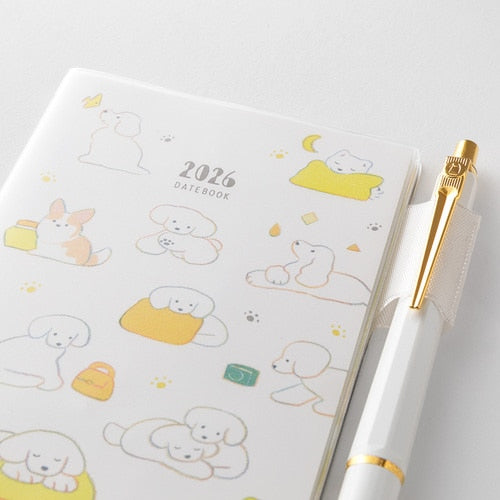 Midori Pocket Diary <Mini> Dog 2026