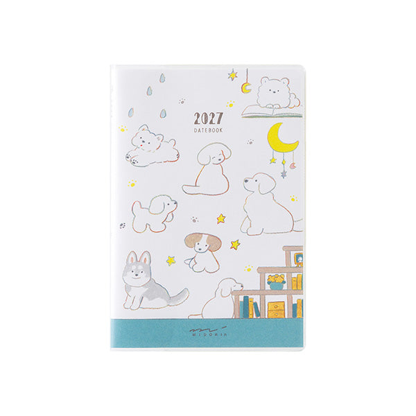 Midori Pocket Diary Mini Dog 2027