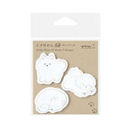 Midori Point Marker Sticky Notes - White Dog - 15 Sheets x 3 Designs