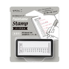 Midori Self-inking Half Stamp - Vertical Time List