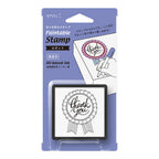 Midori paintable stamp with thank you rosette ribbon