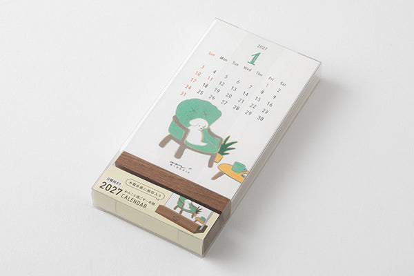 Midori Stand Calendar Dog 2027