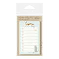 Midori To-Do List Sticky Note - Cats Blue - 30 Sheets