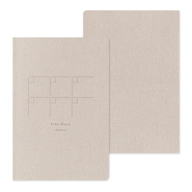 Midori Yuru Log B6 Notebook Free Diary Monthly