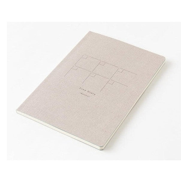 Midori Yuru Log B6 Notebook Free Diary Monthly