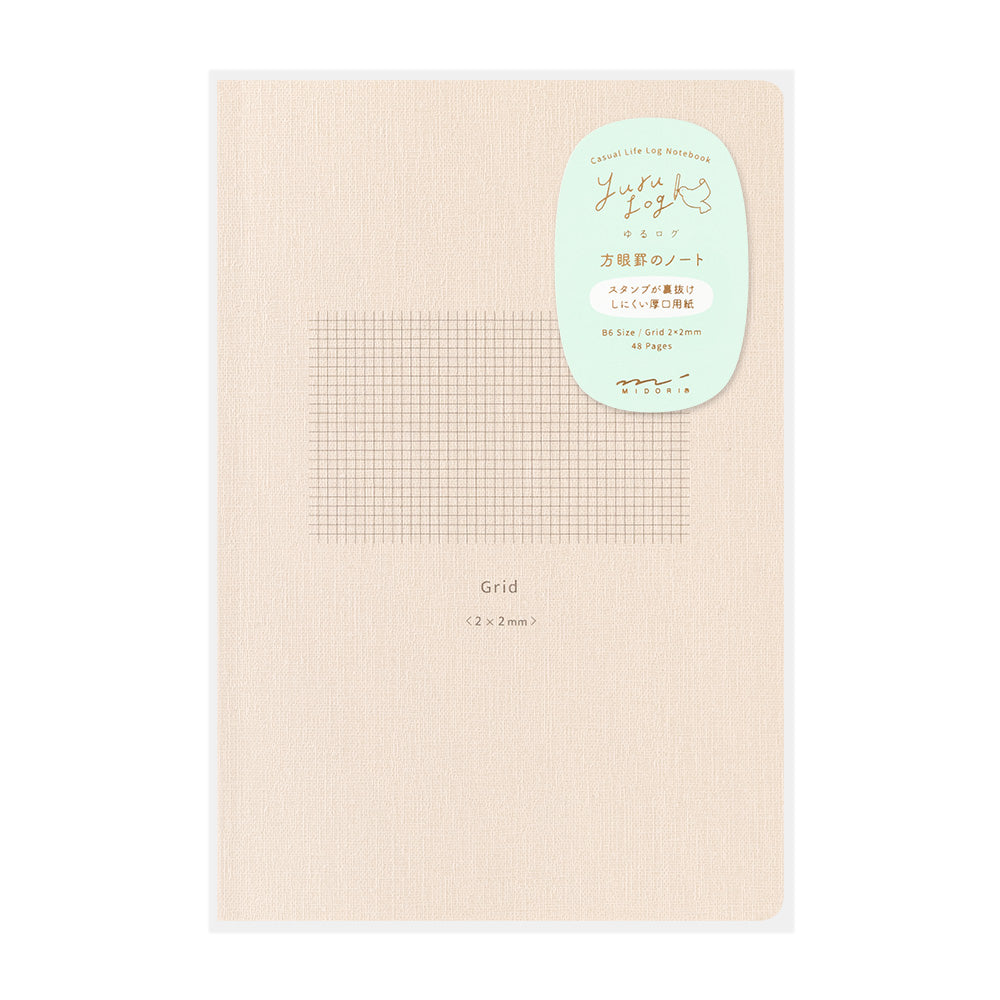 Midori Yuru Log B6 Notebook Grid 2 x 2mm
