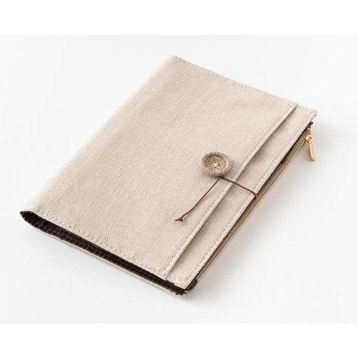 Midori Yuru Log Cloth Cover B6 Beige