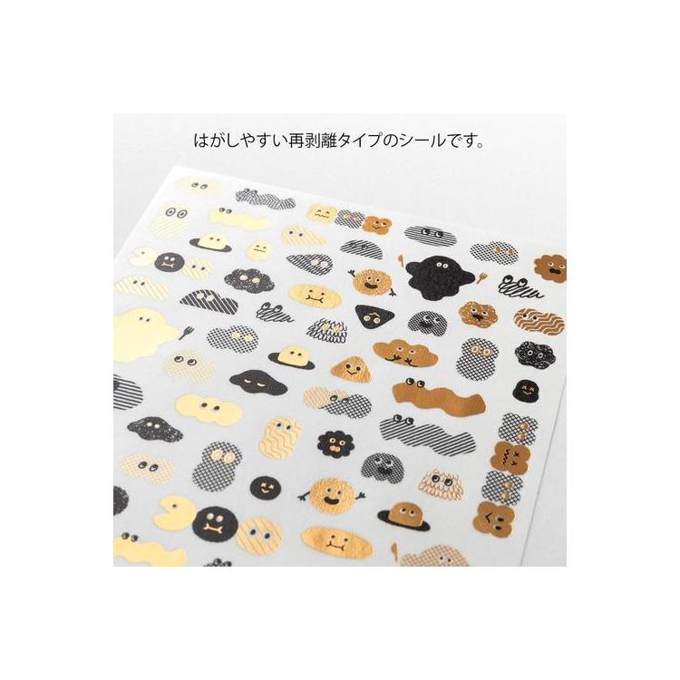 Midori Yuru Log Decoration Sticker - Mini Monster