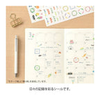 Midori Yuru Log Decoration Sticker Sheet - Motif