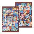 Midori Yuru Log Dot Grid Notebook B6 Coffee Shop