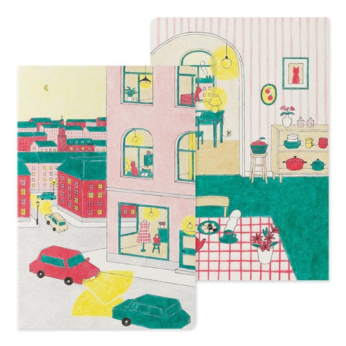 Midori Yuru Log Dot Grid Notebook B6 Everyday Life