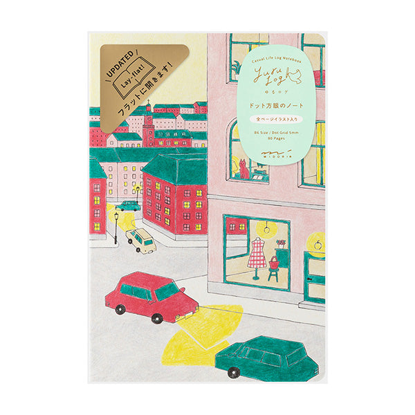 Midori Yuru Log Dot Grid Notebook B6 Everyday Life