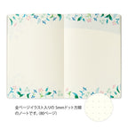 Midori Yuru Log Dot Grid Notebook B6 Floral