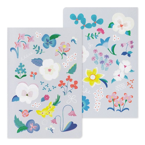 Midori Yuru Log Dot Grid Notebook B6 Floral