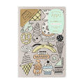 Midori Yuru Log Dot Grid Notebook B6 Sweets and Animals