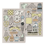 Midori Yuru Log Dot Grid Notebook B6 Sweets and Animals