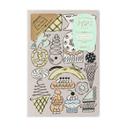Midori Yuru Log Dot Grid Notebook B6 Sweets and Animals