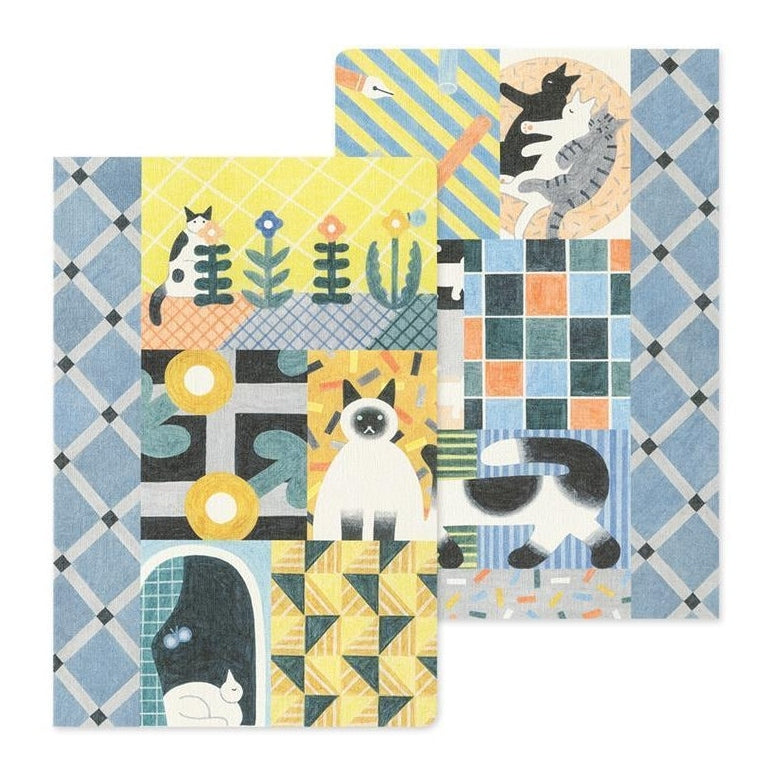 Midori Yuru Log Notebook Cat B6 Dot Grid 5mm