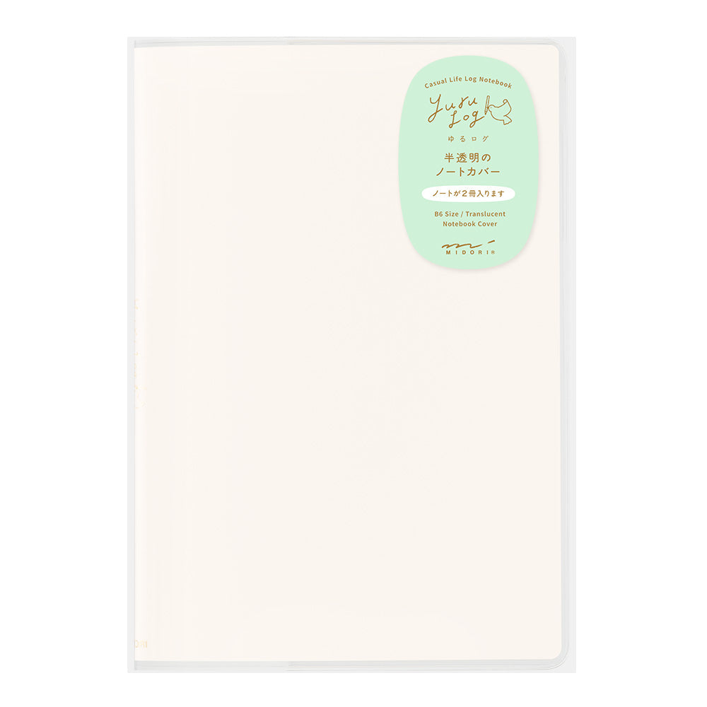 Midori Yuru Log Notebook Clear Cover B6