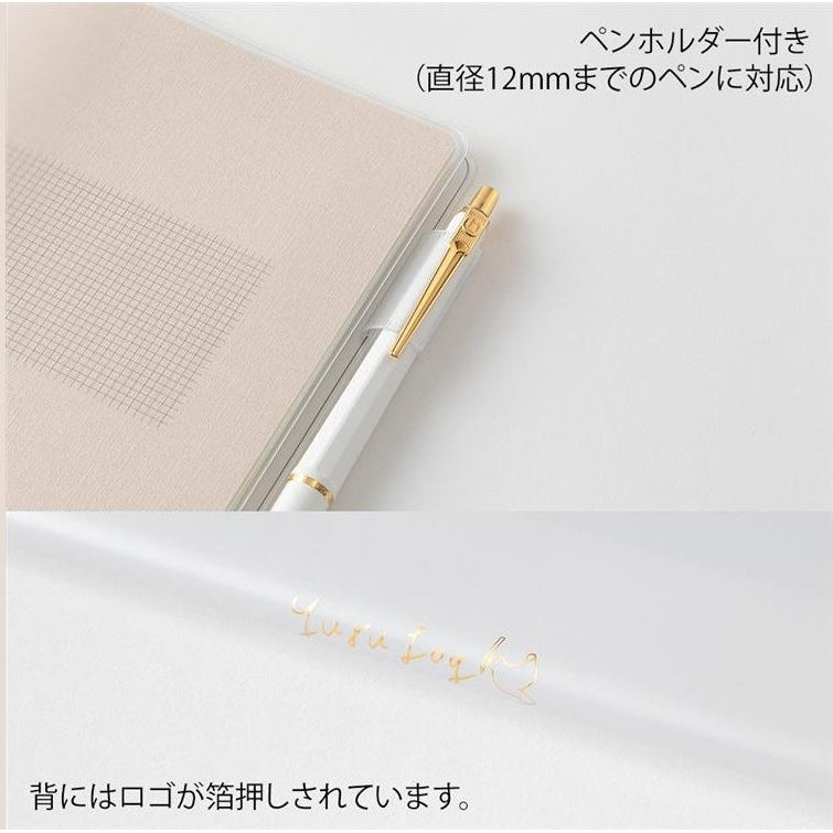 Midori Yuru Log Notebook Clear Cover B6