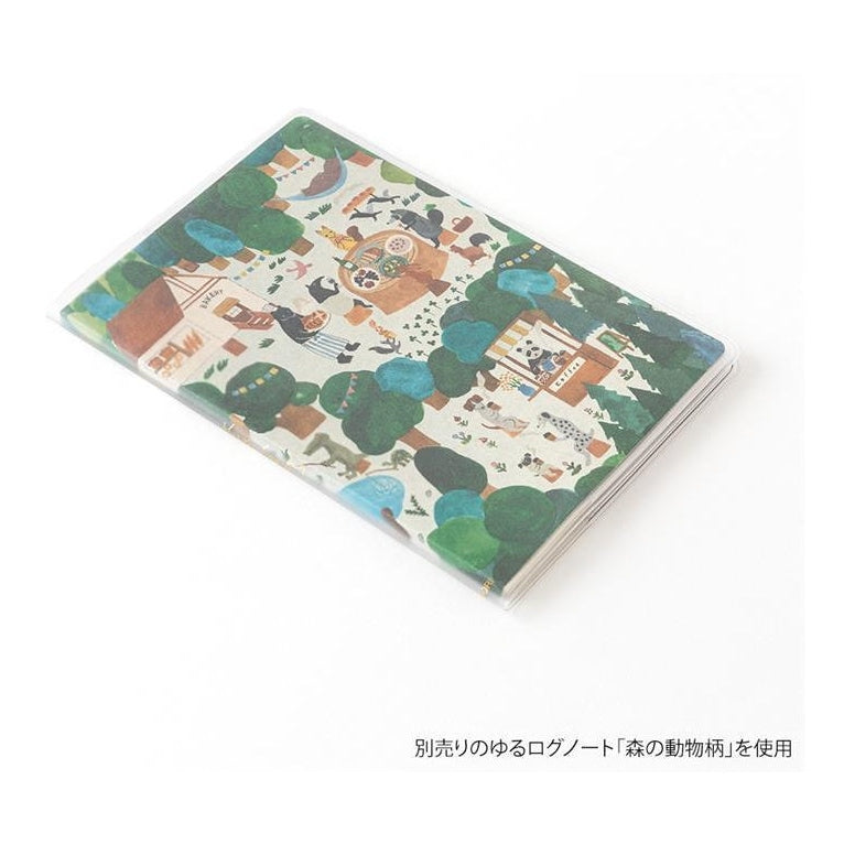 Midori Yuru Log Notebook Clear Cover B6